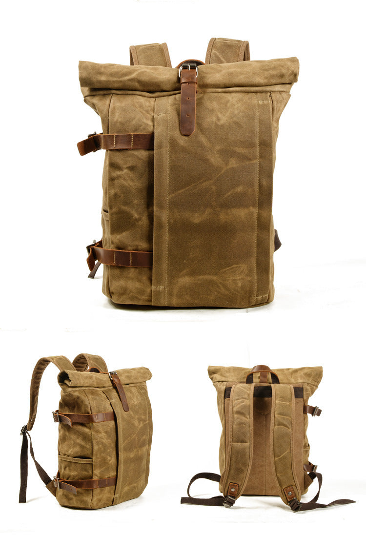 Rider's Edge Oil Wax Canvas Backpack